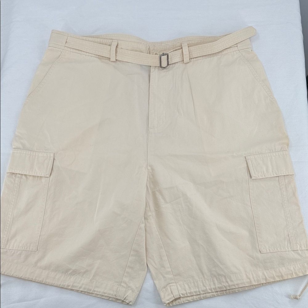 Lauren Ralph Lauren Shorts Wm 16W Plus Cream Off White Bermuda Cargo Lightweight